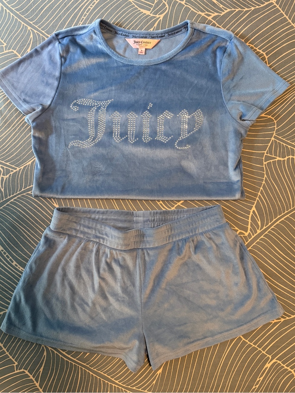 Juicy Couture Velour Tee & Shorts Set NWOT